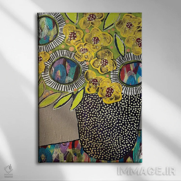 تابلو دکوراتیو یک دور کامل اثر جسیکا وود - نمای روبهرو روی دیوار