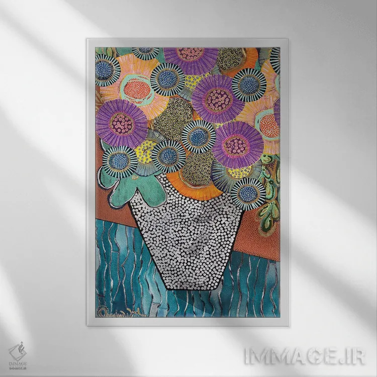 تابلو دکوراتیو مرا به دریا ببر اثر جسیکا وود - نمای قابدار سفید