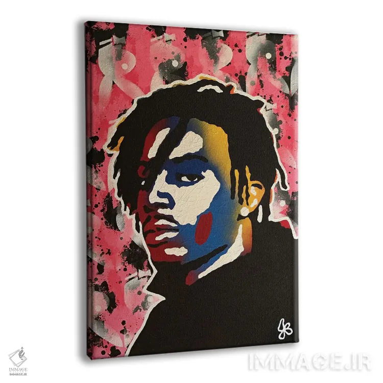 تابلو دکوراتیو پلی بوی کارتی اثر جرد بومن - نمای پرسپکتیو محصول