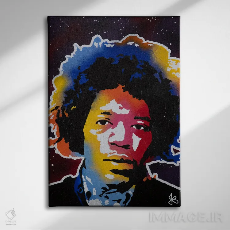 تابلو دکوراتیو بوسیدن آسمان اثر جرد بومن - نمای روبهرو روی دیوار