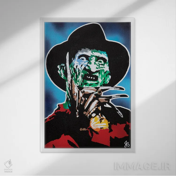 تابلو دکوراتیو کابوس ها اثر جرد بومن - نمای قابدار سفید