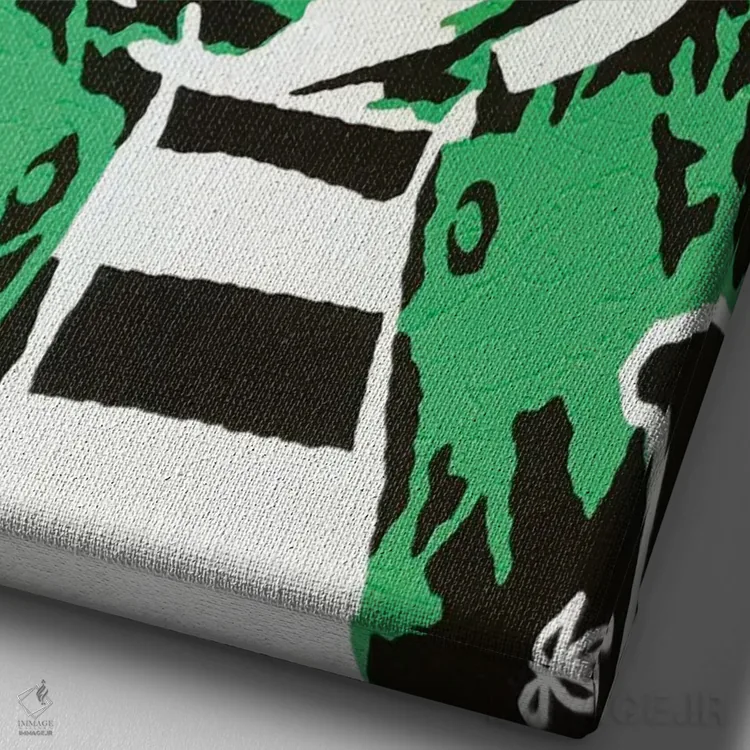 تابلو دکوراتیو کپیتال استیز اثر جرد بومن - نمای نزدیک بافت بوم