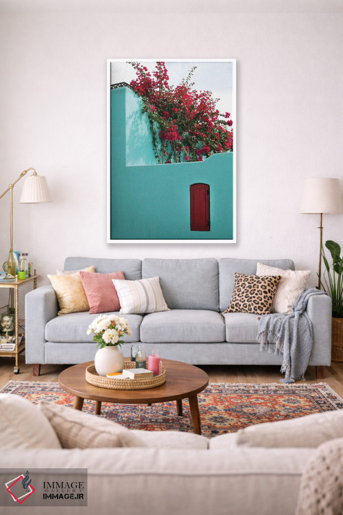 تابلو دکوراتیو Baja California Sur. Loreto Bay, Colorful Home And Climbin… اثر جنل دیویدسون - D1W