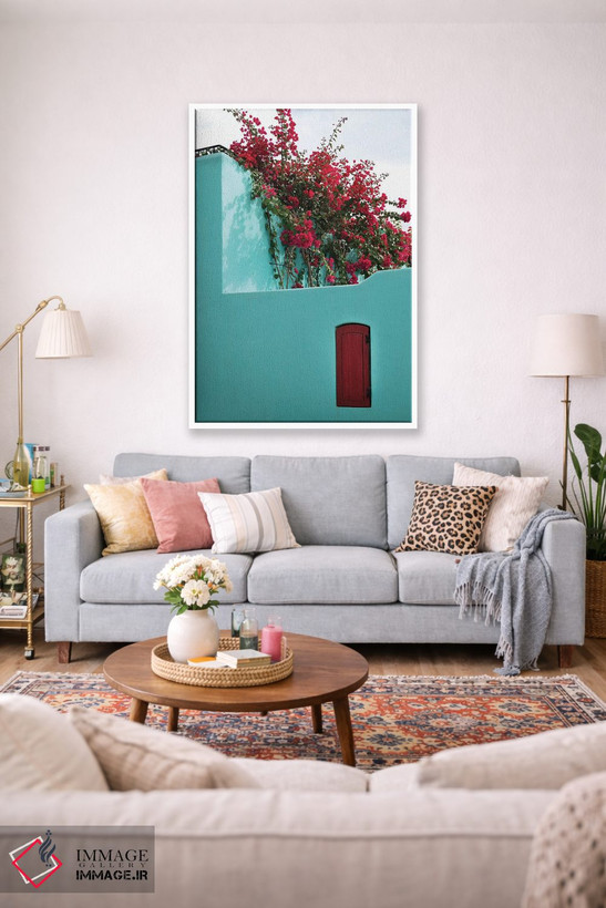 تابلو دکوراتیو Baja California Sur. Loreto Bay, Colorful Home And Climbin… اثر جنل دیویدسون - D1W