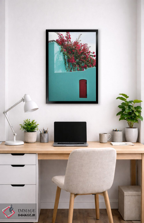 تابلو دکوراتیو Baja California Sur. Loreto Bay, Colorful Home And Climbin… اثر جنل دیویدسون - D5B