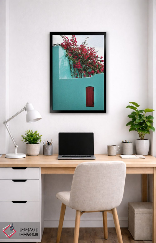 تابلو دکوراتیو Baja California Sur. Loreto Bay, Colorful Home And Climbin… اثر جنل دیویدسون - D5B