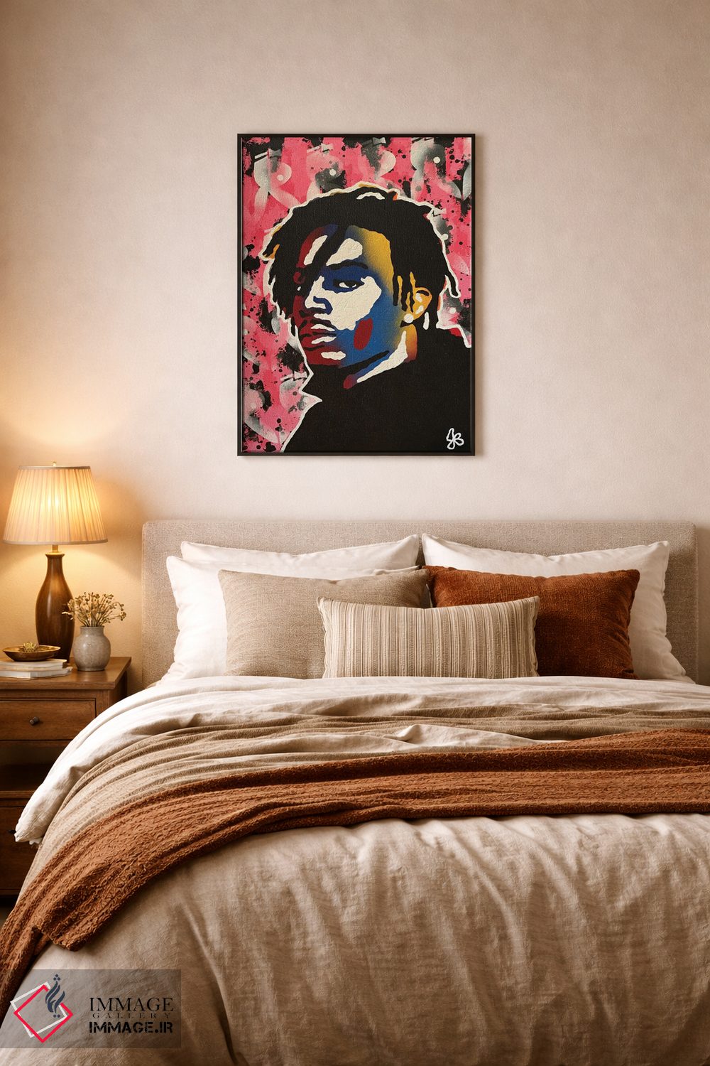 تابلو دکوراتیو پلی بوی کارتی اثر جرد بومن - D5B