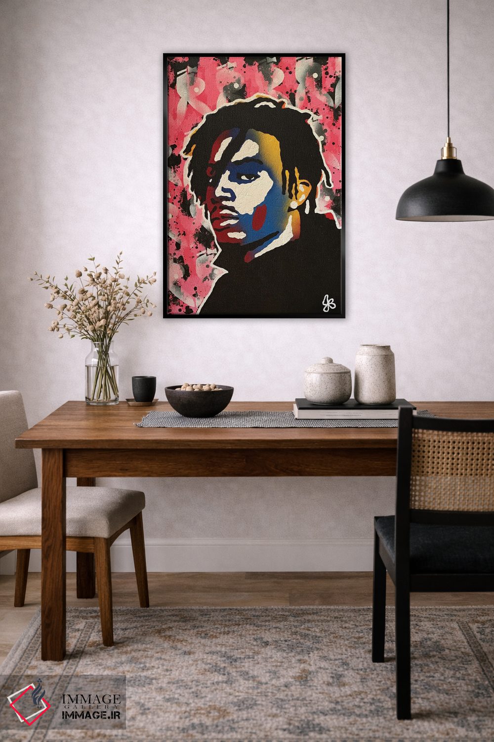 تابلو دکوراتیو پلی بوی کارتی اثر جرد بومن - D4B