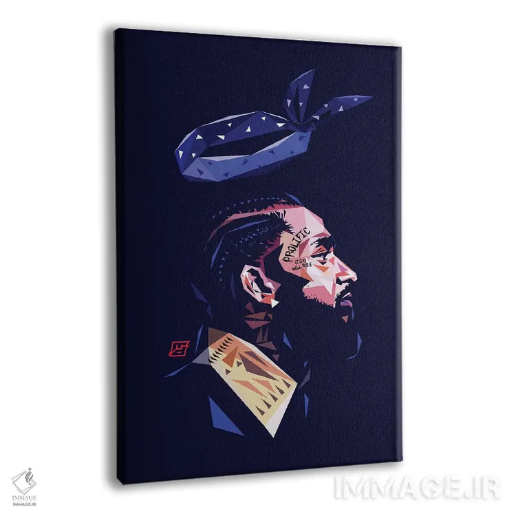 تابلو دکوراتیو ال ال نیپسی اثر مایکل جرماین داوتی - نمای پرسپکتیو محصول