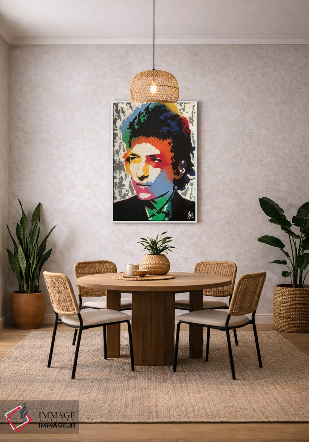 تابلو دکوراتیو باب دیلن اثر جرد بومن - D3W