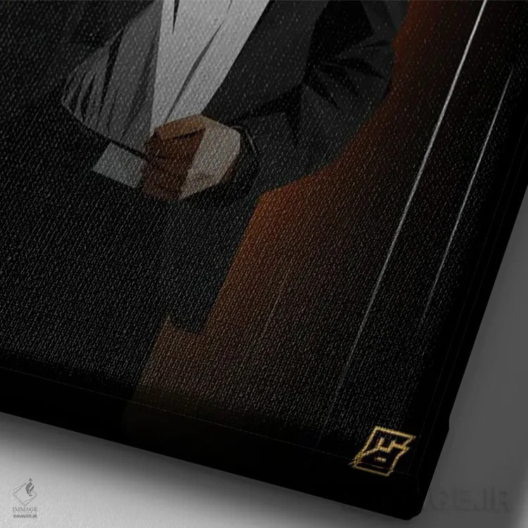 تابلو دکوراتیو شایسته اثر مایکل جرماین داوتی - نمای نزدیک بافت بوم