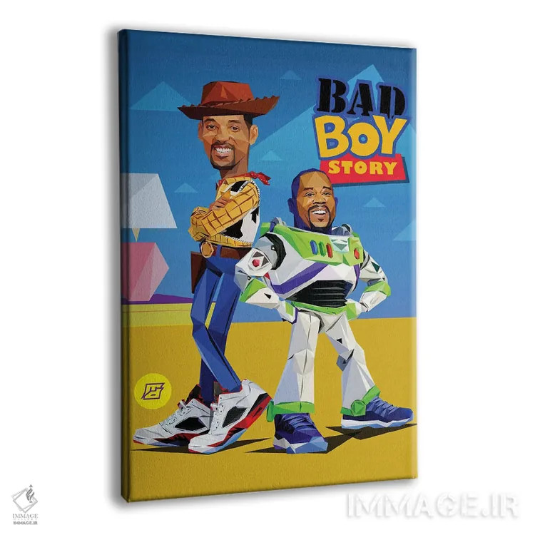 تابلو دکوراتیو داستان پسر بد اثر مایکل جرماین داوتی - نمای پرسپکتیو محصول