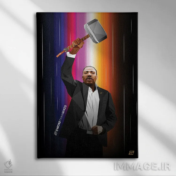 تابلو دکوراتیو شایسته اثر مایکل جرماین داوتی - نمای روبهرو روی دیوار