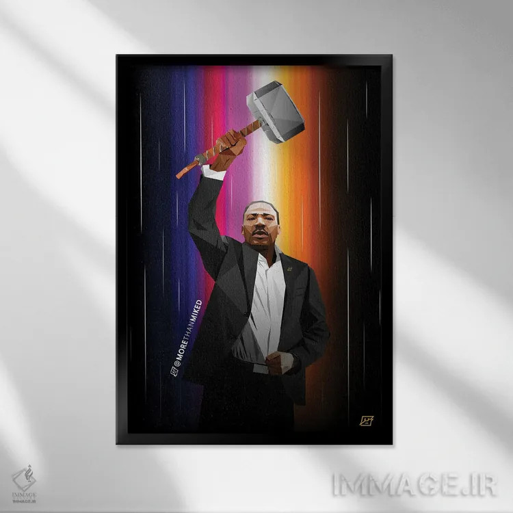 تابلو دکوراتیو شایسته اثر مایکل جرماین داوتی - نمای قابدار مشکی