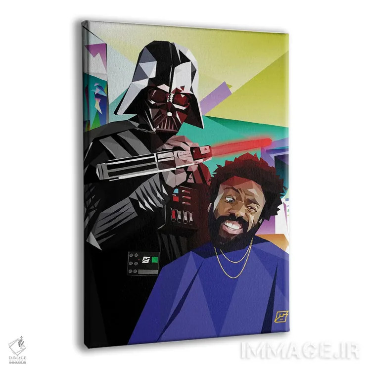 تابلو دکوراتیو دارت فیدر دونالد گلاور اثر مایکل جرماین داوتی - نمای پرسپکتیو محصول