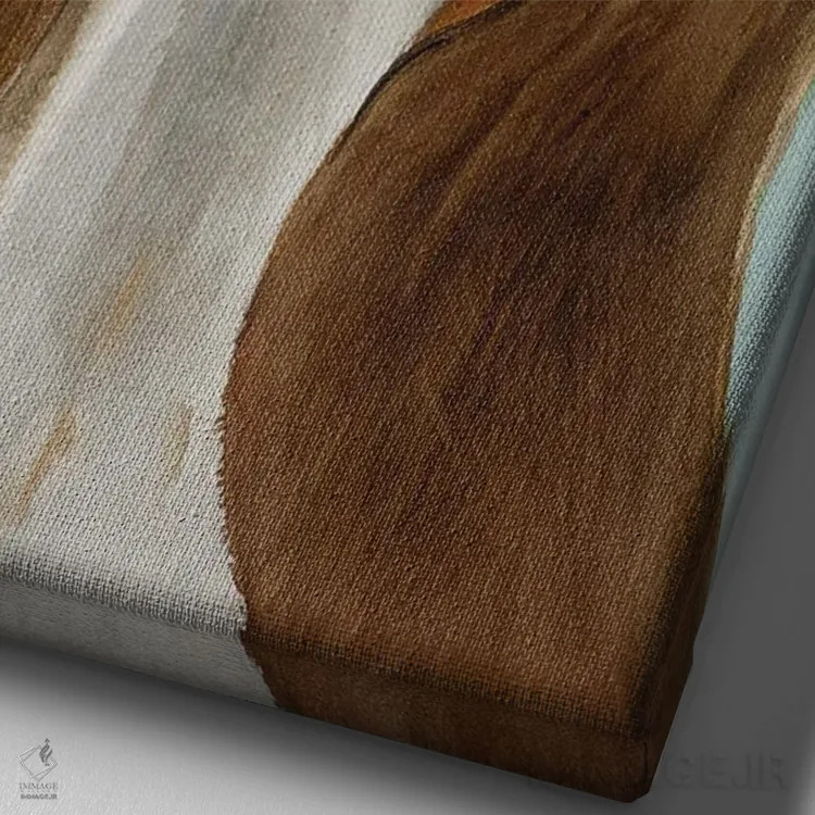 تابلو دکوراتیو کم پیدا اثر جودیت استاین - نمای نزدیک بافت بوم