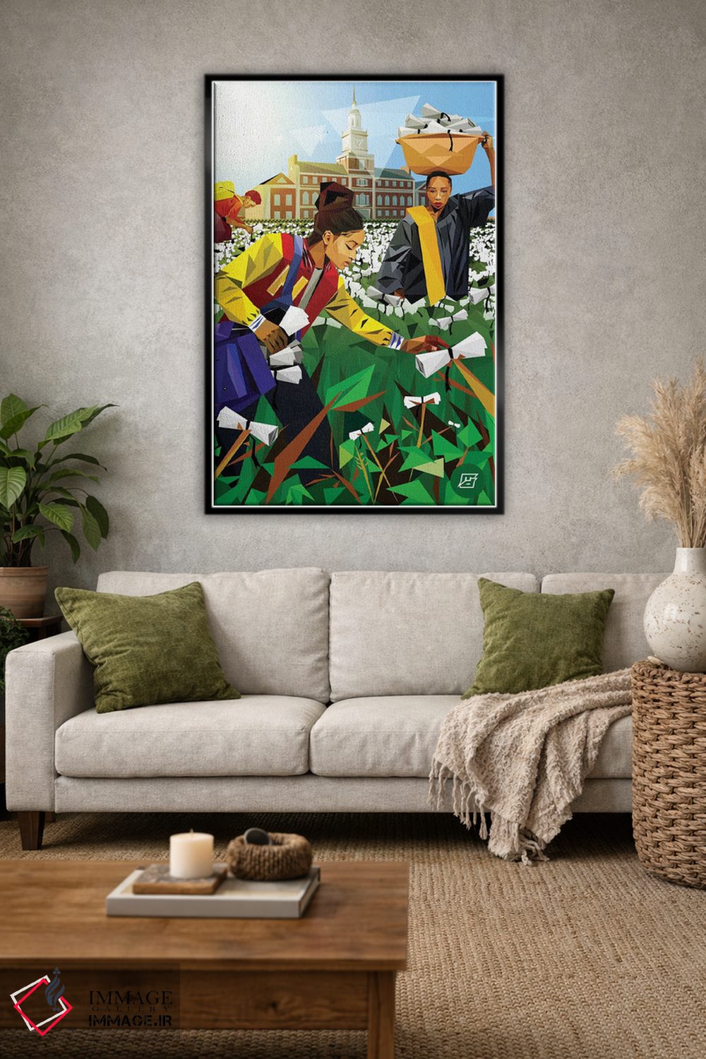 تابلو دکوراتیو همچنان برای استاد کار می کنم اثر مایکل جرماین داوتی - D1B