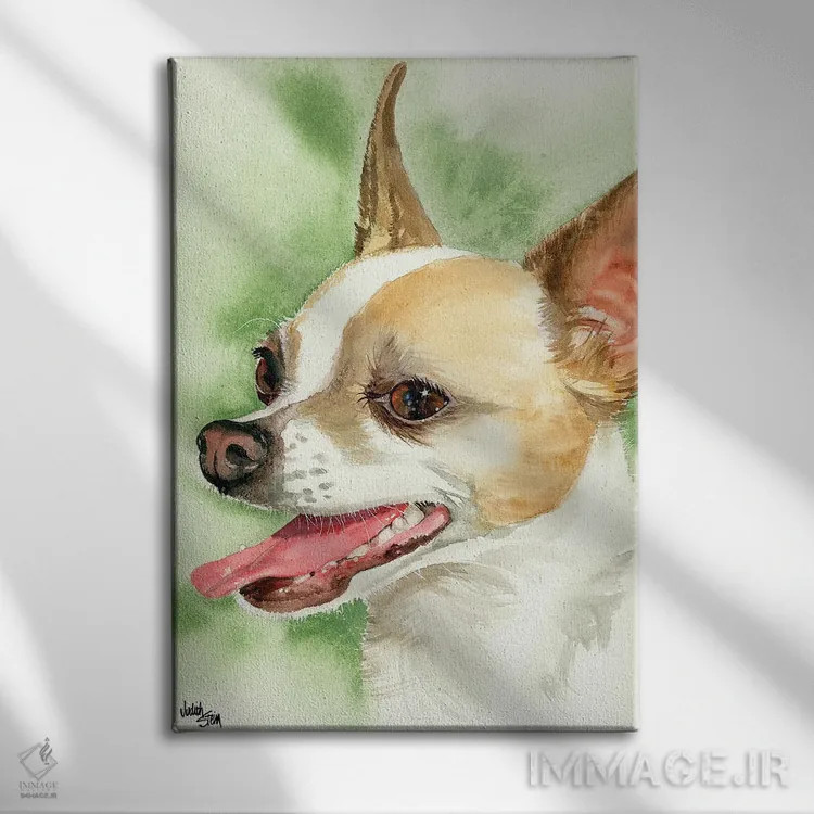 تابلو دکوراتیو آی چی واوا! چی واوا اثر جودیت استاین - نمای روبهرو روی دیوار