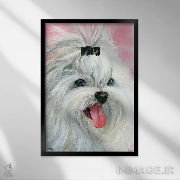 تابلو دکوراتیو لکسی دوست داشتنی اثر جودیت استاین - نمای قابدار مشکی