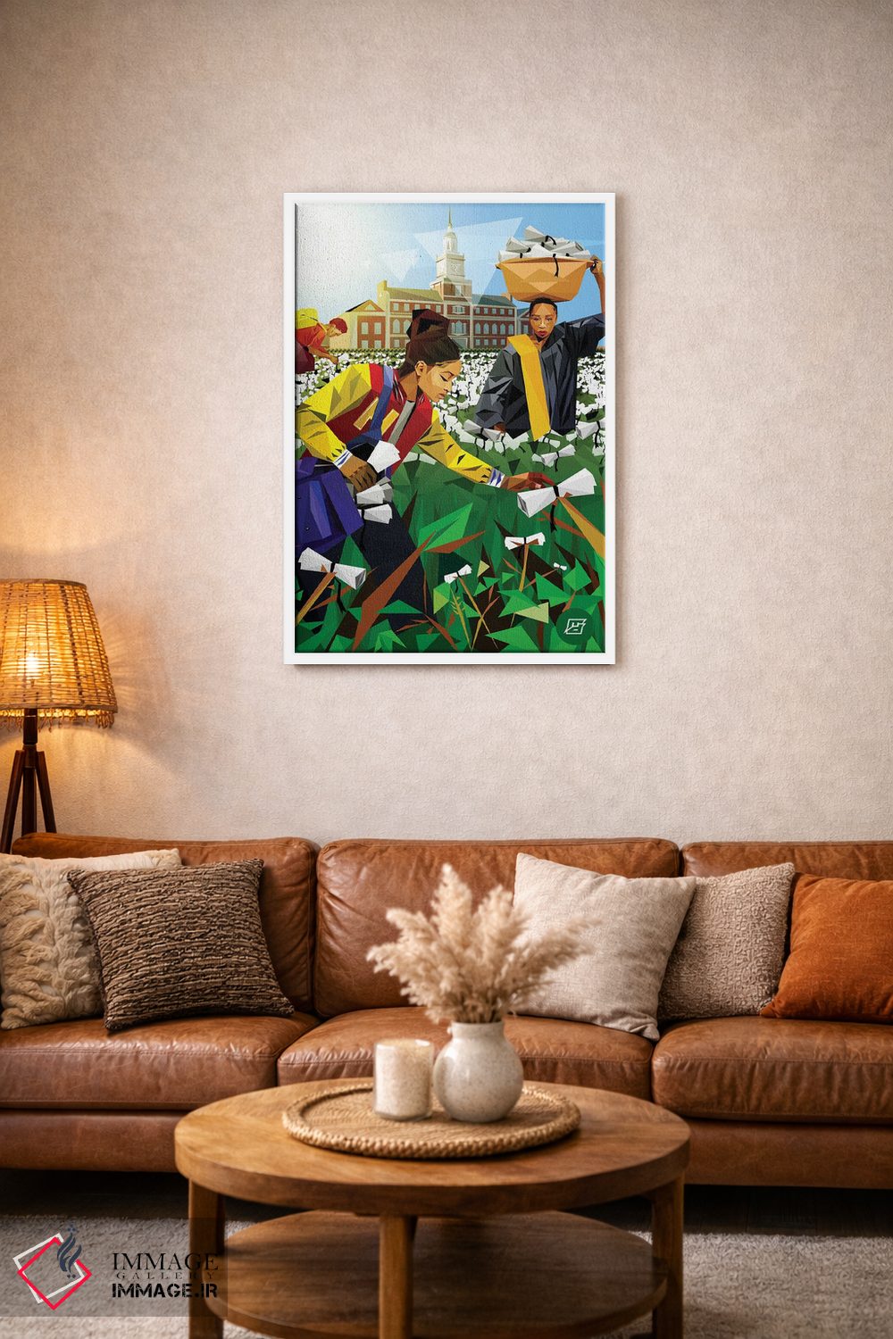 تابلو دکوراتیو همچنان برای استاد کار می کنم اثر مایکل جرماین داوتی - D2W