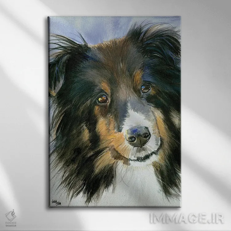 تابلو دکوراتیو لوسی در آسمان اثر جودیت استاین - نمای روبهرو روی دیوار