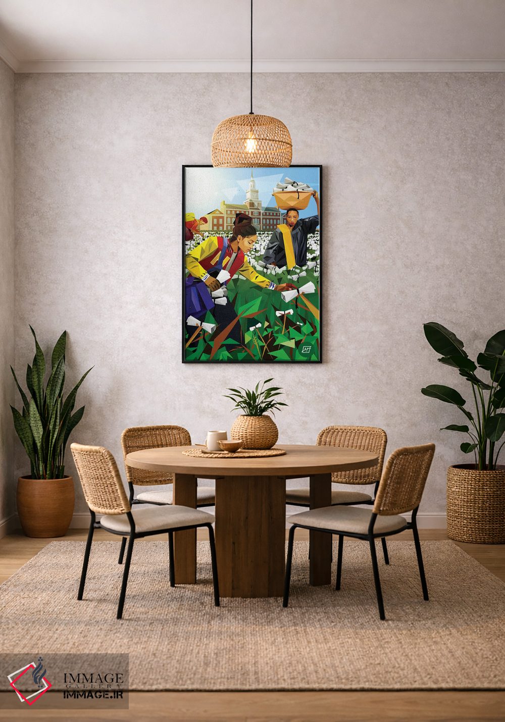 تابلو دکوراتیو همچنان برای استاد کار می کنم اثر مایکل جرماین داوتی - D6B