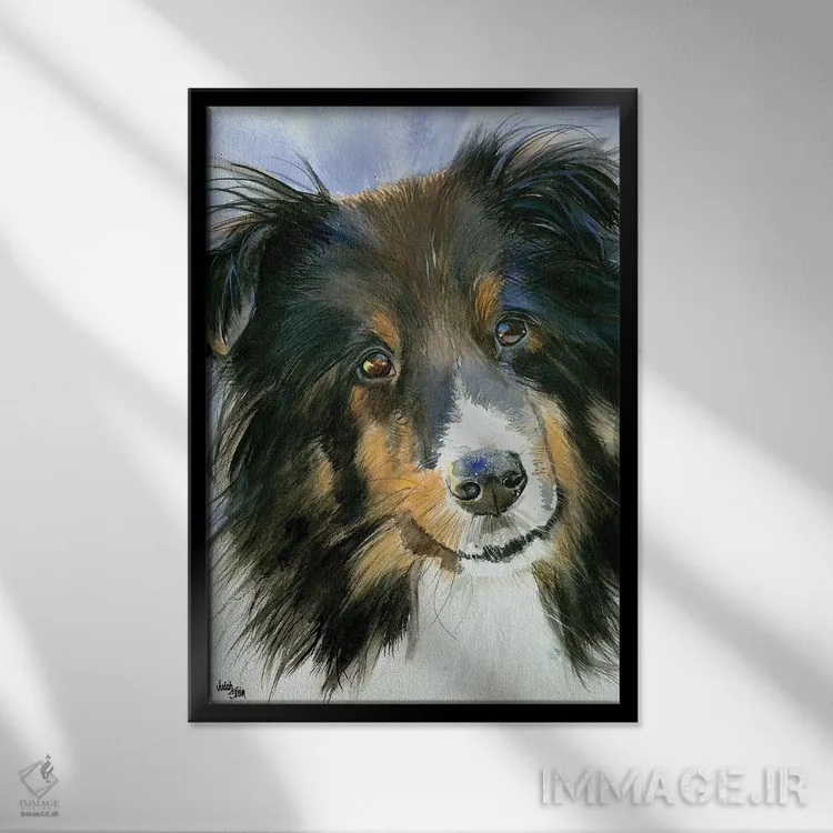 تابلو دکوراتیو لوسی در آسمان اثر جودیت استاین - نمای قابدار مشکی