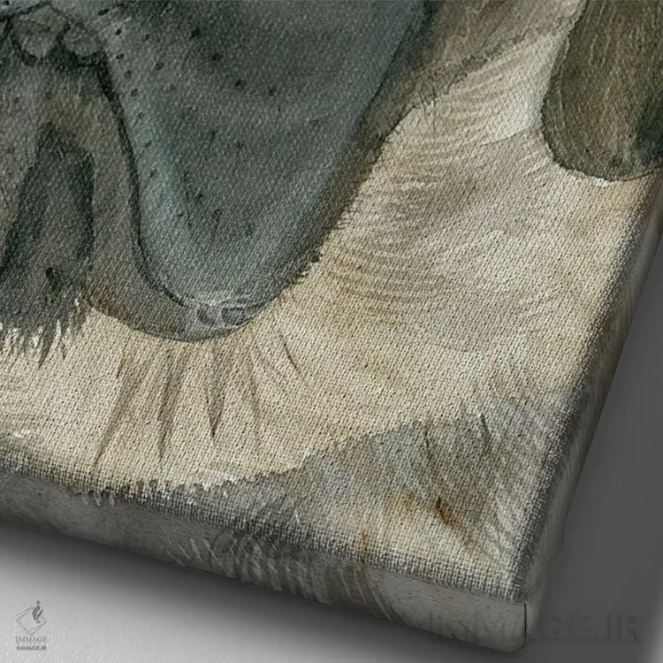 تابلو دکوراتیو مستی اثر جودیت استاین - نمای نزدیک بافت بوم