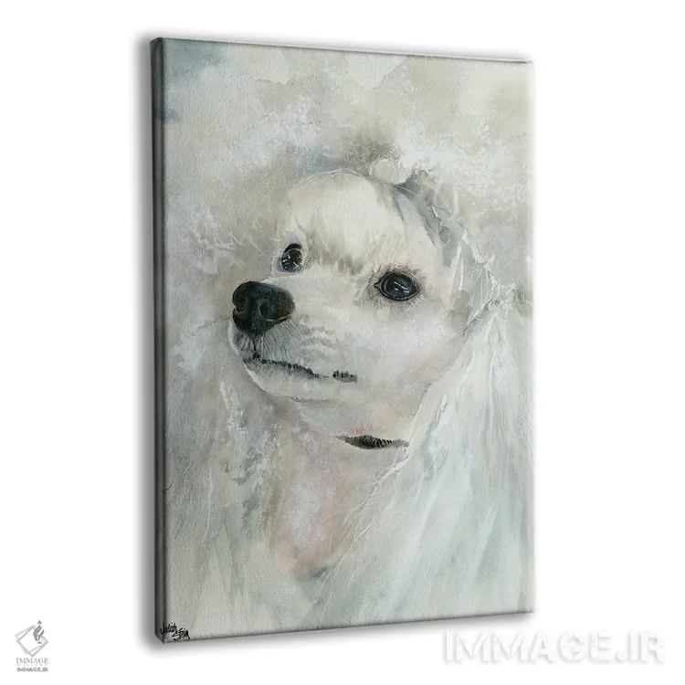 تابلو دکوراتیو سگ نازپرورده اثر جودیت استاین - نمای پرسپکتیو محصول