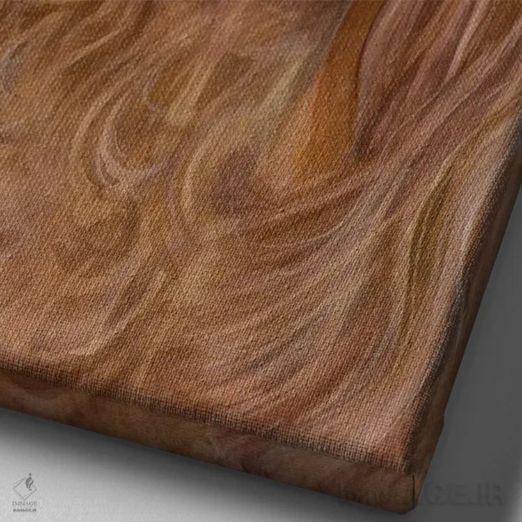 تابلو دکوراتیو کفش های یاقوتی اثر جودیت استاین - نمای نزدیک بافت بوم