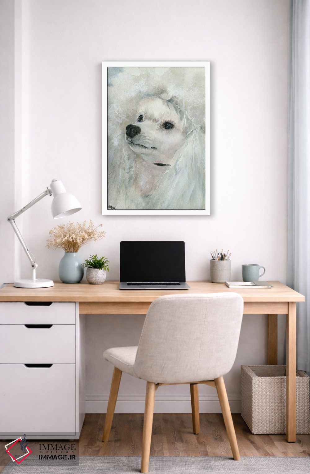 تابلو دکوراتیو سگ نازپرورده اثر جودیت استاین - D5W
