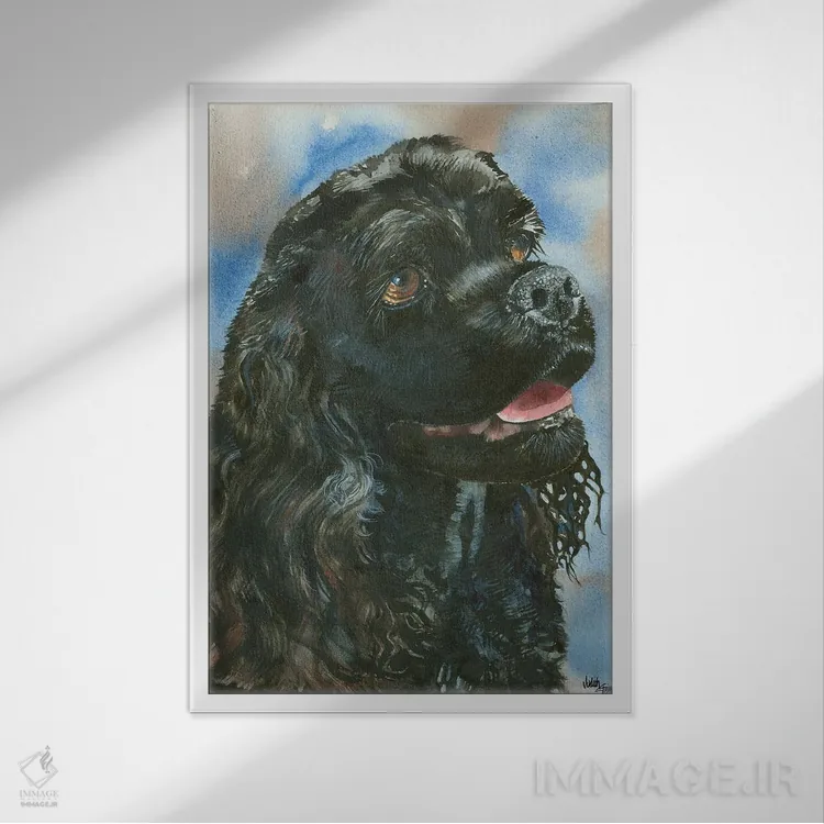 تابلو دکوراتیو کلاغ اثر جودیت استاین - نمای قابدار سفید