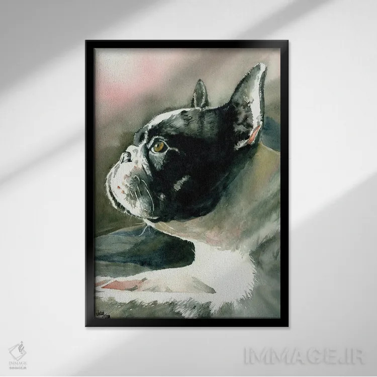 تابلو دکوراتیو پتی شیان ولا اثر جودیت استاین - نمای قابدار مشکی