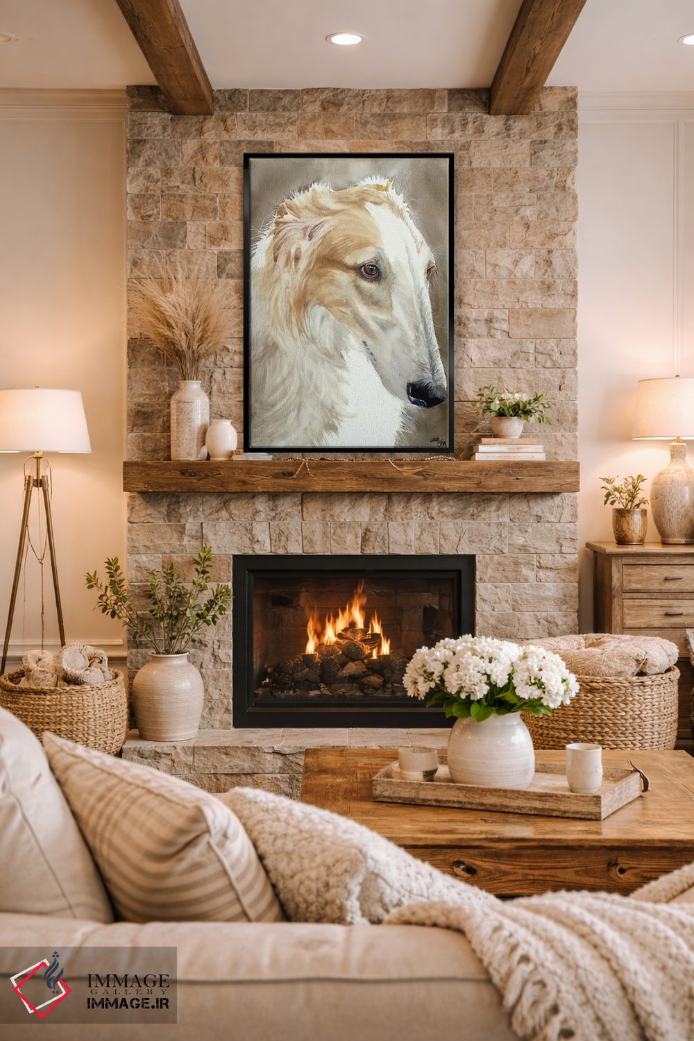 تابلو دکوراتیو سگ سریع اثر جودیت استاین - D2B