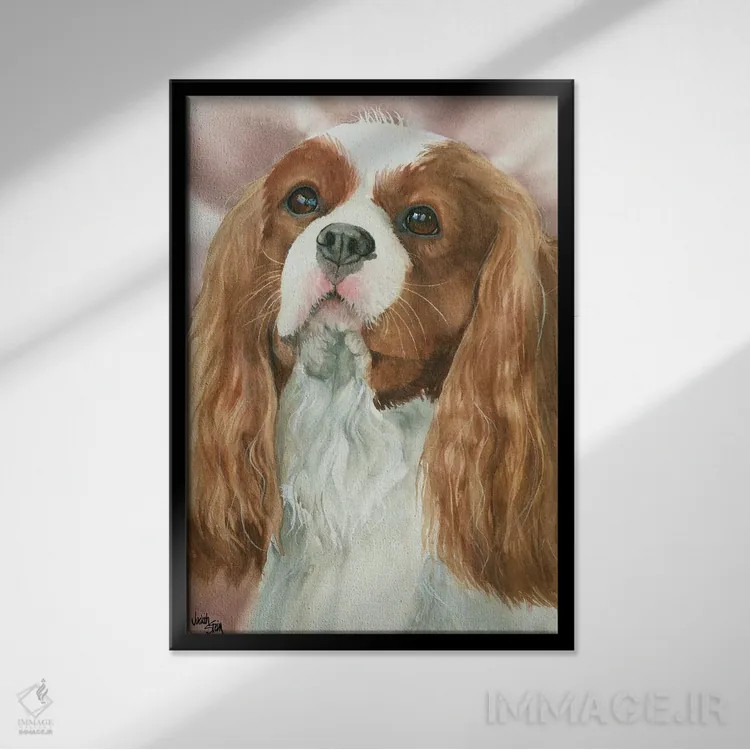 تابلو دکوراتیو چه شوالیه وار اثر جودیت استاین - نمای قابدار مشکی