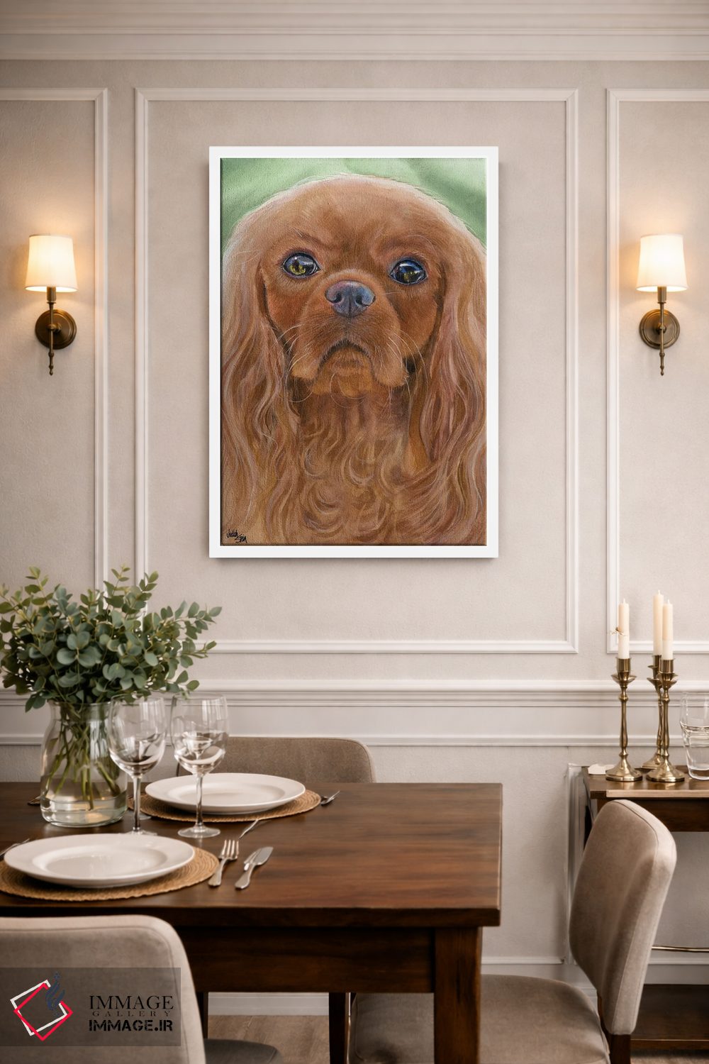 تابلو دکوراتیو کفش های یاقوتی اثر جودیت استاین - D1W