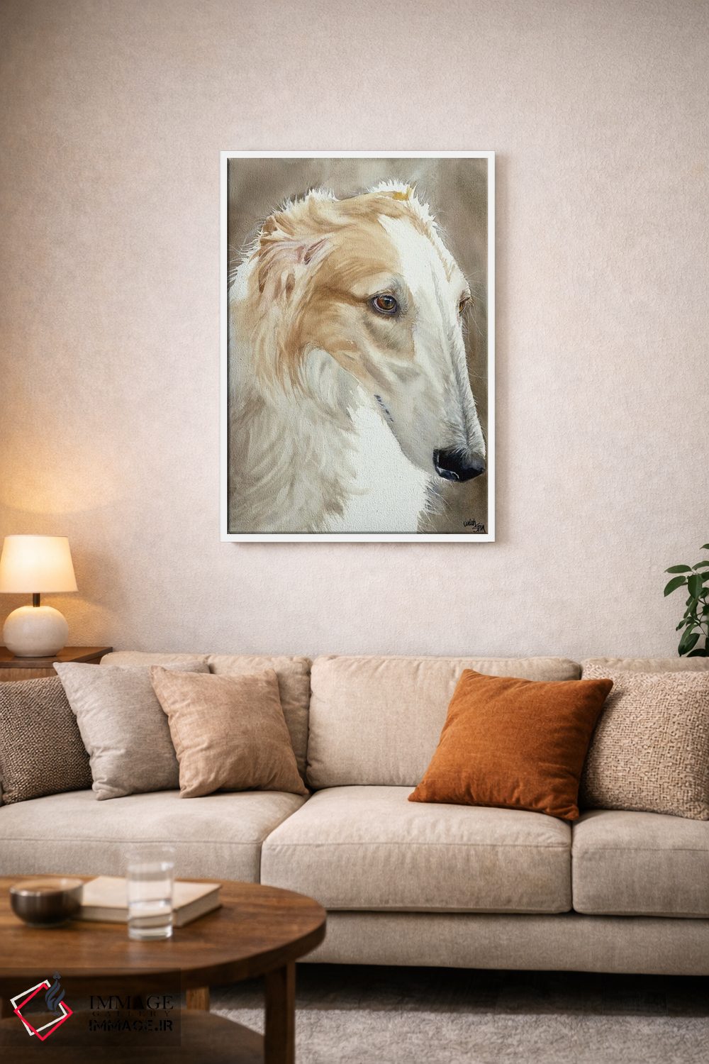 تابلو دکوراتیو سگ سریع اثر جودیت استاین - D3W