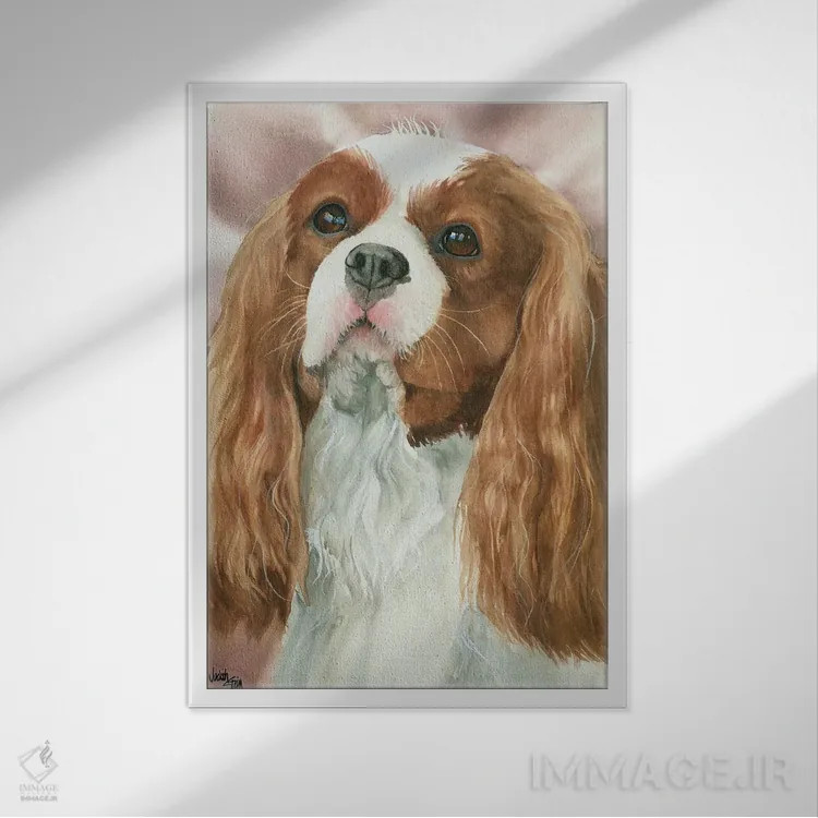 تابلو دکوراتیو چه شوالیه وار اثر جودیت استاین - نمای قابدار سفید