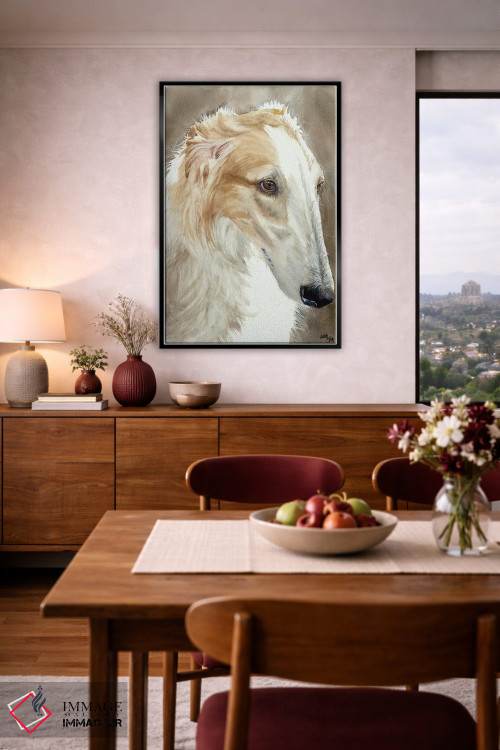 تابلو دکوراتیو سگ سریع اثر جودیت استاین - D5B