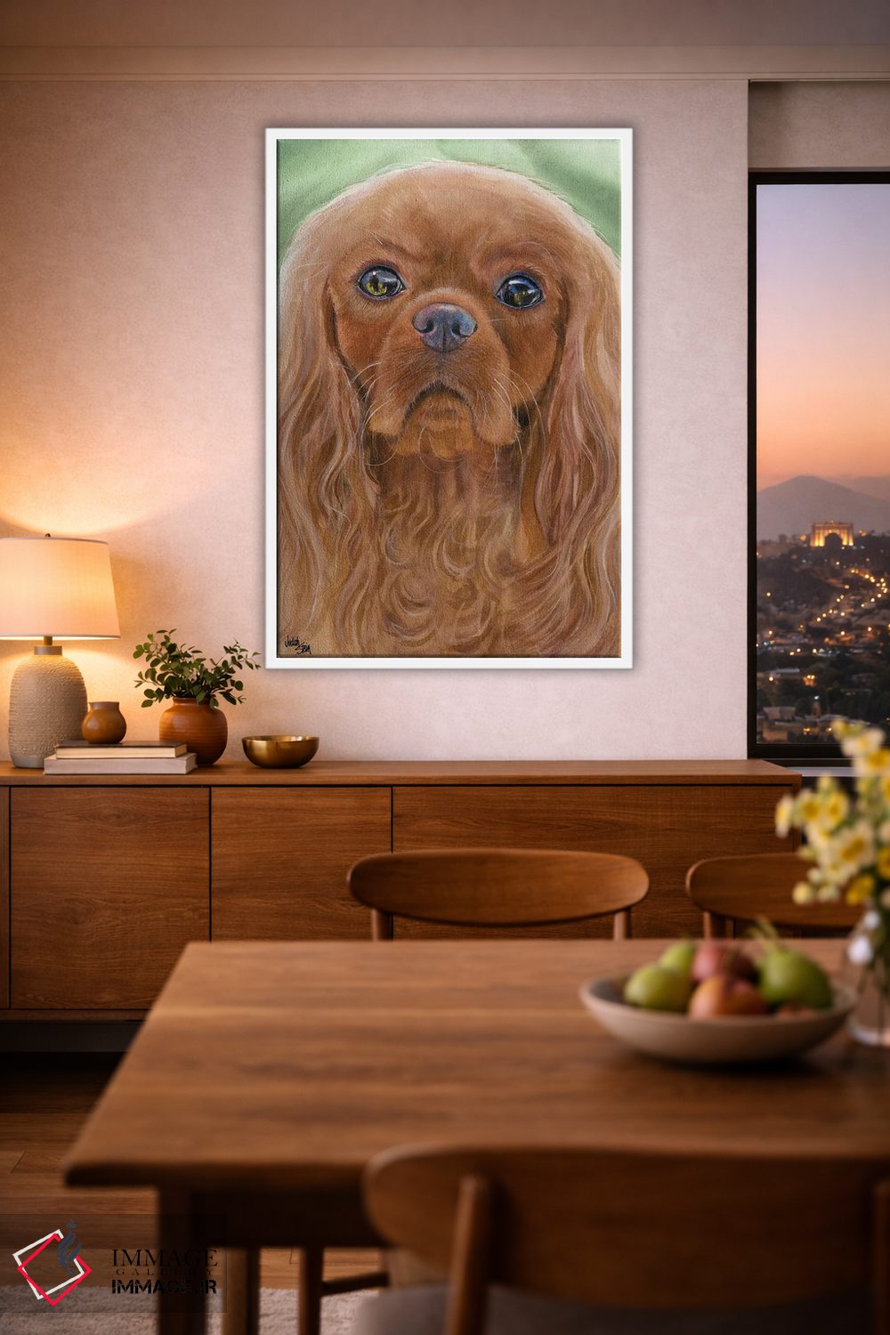 تابلو دکوراتیو کفش های یاقوتی اثر جودیت استاین - D2W