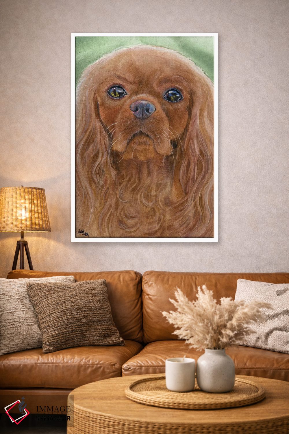 تابلو دکوراتیو کفش های یاقوتی اثر جودیت استاین - D3W