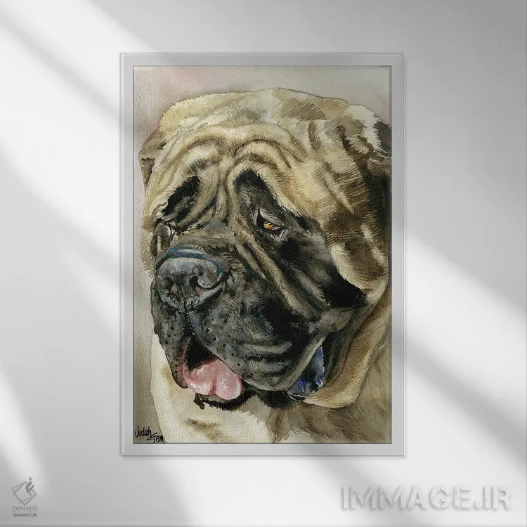 تابلو دکوراتیو غول مهربان اثر جودیت استاین - نمای قابدار سفید