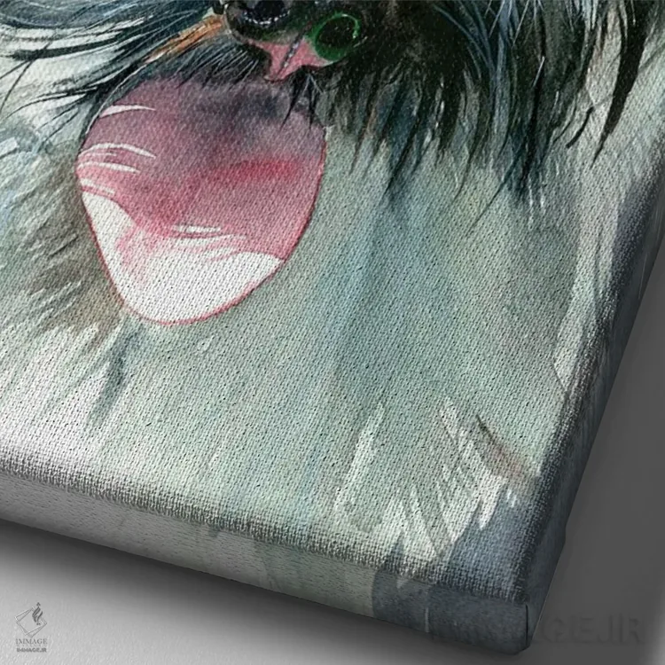تابلو دکوراتیو توتو اثر جودیت استاین - نمای نزدیک بافت بوم