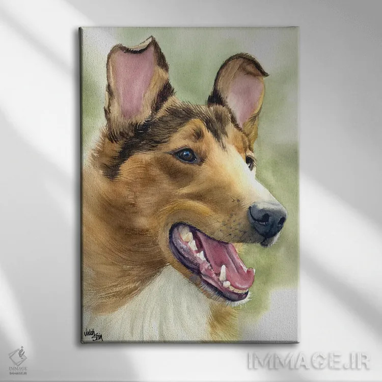 تابلو دکوراتیو سگی که باید دید اثر جودیت استاین - نمای روبهرو روی دیوار