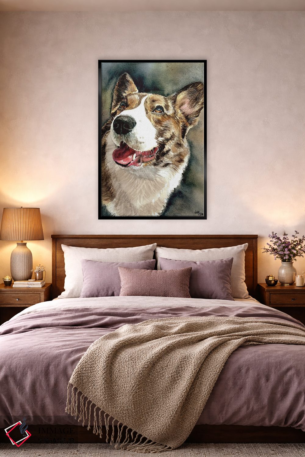 تابلو دکوراتیو ولش کورگی اثر جودیت استاین - D4B