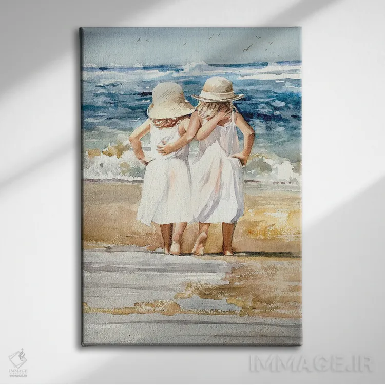 تابلو دکوراتیو بپرهای ساحل اثر جودیت استاین - نمای روبهرو روی دیوار