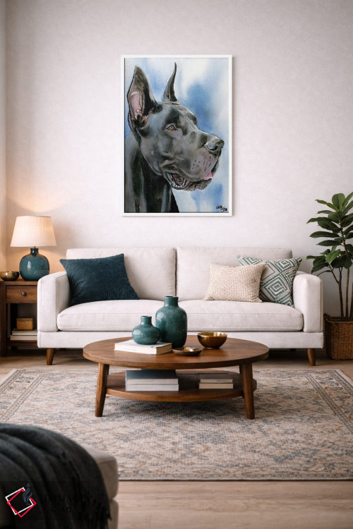 تابلو دکوراتیو دانمارکی بزرگ اثر جودیت استاین - D3W