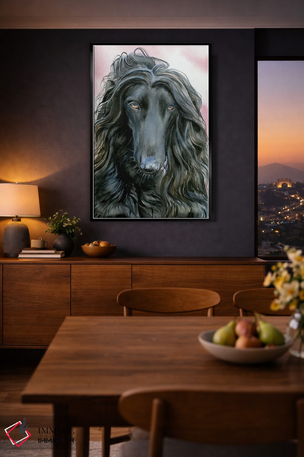 تابلو دکوراتیو سگ کشتی نوح اثر جودیت استاین - D2B