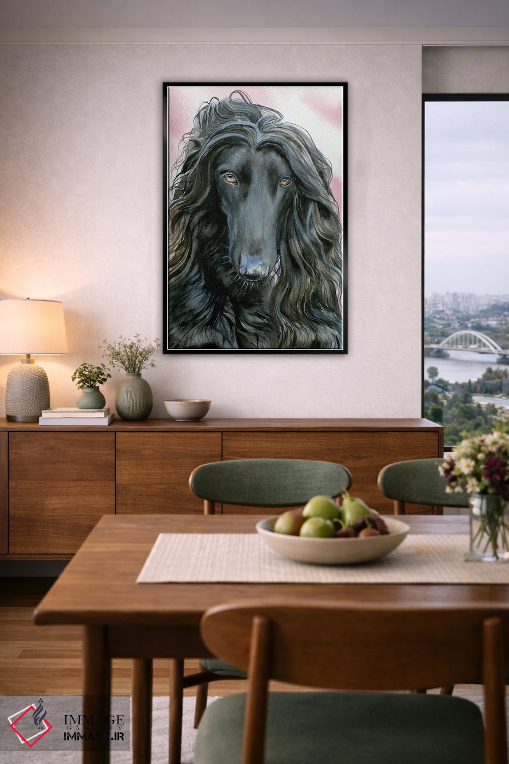 تابلو دکوراتیو سگ کشتی نوح اثر جودیت استاین - D6B