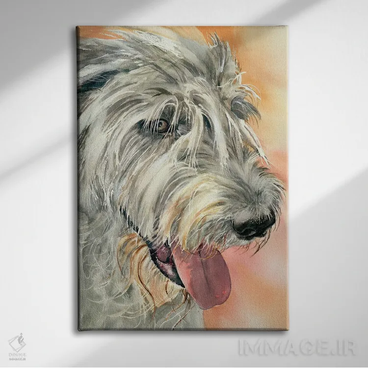 تابلو دکوراتیو چشمان ایرلندی اثر جودیت استاین - نمای روبهرو روی دیوار